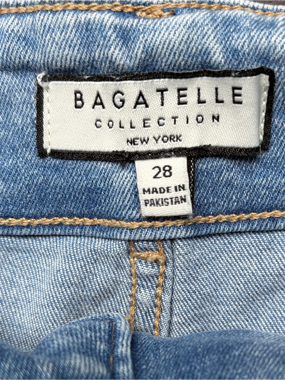 bagatelle High-Rise Light Wash Sailor Jeans 28 stretchy festival coastal - Picture 3 of 11